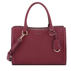 Nine West Shayden Jet Set Satchel Claret | ZJNIOF-846