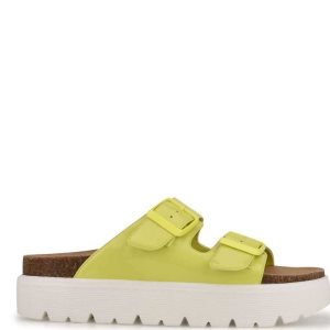 Nine West Simplee Platforme Slapky Žlté | WVYBAU-469