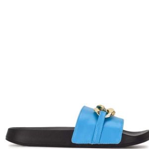 Nine West Slinks Slapky Sandals Modre | JEQSPO-930