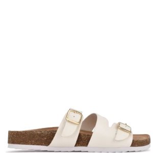 Nine West Sommie Balerinky Slapky Sandals Biele | ZDUQSK-537