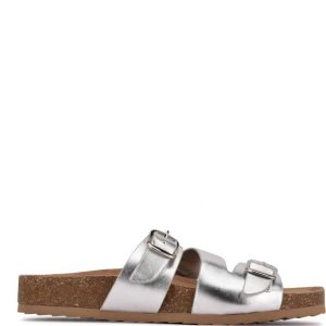 Nine West Sommie Slapky Sandals Strieborne | BJAUOI-902