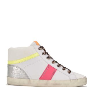 Nine West Stunnah High Top Sneakers Biele Viacfarebný | UEMCIG-349