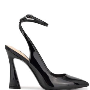Nine West Tabita Ankle Remienkove Saty Pumps Čierne | RGYULV-356
