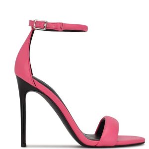 Nine West Teeya Ankle Remienkove Sandals Ruzove | CYGJHI-460