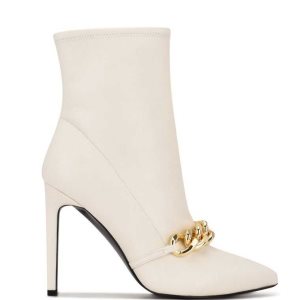 Nine West Timbaa Saty Bootie Biele | ELUGSR-961