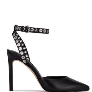 Nine West Timia Ankle Remienkove Saty Pumps Čierne | BRVJQL-937