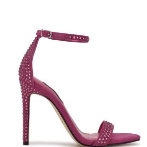 Nine West Toria Ankle Remienkove Sandals Tmavo Ruzove | AHILQC-302