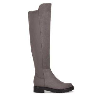 Nine West Tread Over The Knee Lug Sole Siva | UQEZWP-108