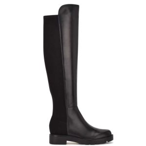 Nine West Tread Over The Knee Lug Sole Čierne | TEZPIB-534