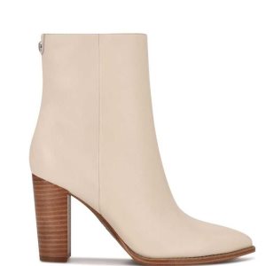 Nine West Tryme 9x9 Booties Biele | BRAXYZ-869