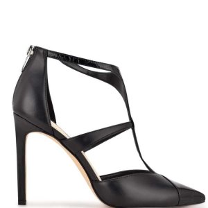 Nine West Tstrap Saty Pump Čierne | DIWAZK-826