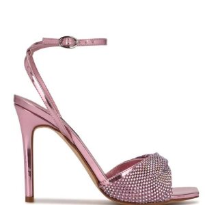 Nine West Twinkle Na Podpatku Saty Sandals Svetlo Ruzove | MNKHSG-956
