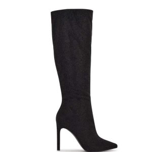 Nine West Tysh Rhinestone Saty Čierne | VTPMWX-516