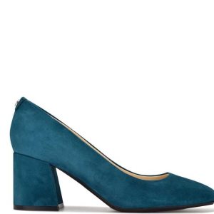 Nine West Vibe 9x9 Block Pumps Tyrkysové | CYEVDL-417