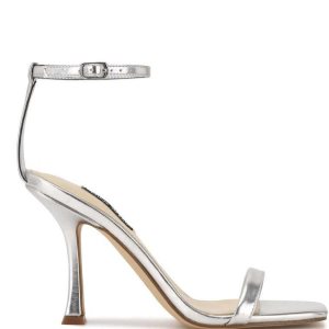 Nine West Yess Ankle Remienkove Sandals Strieborne | GAQJCU-534