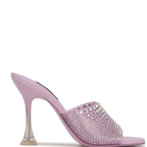 Nine West Ziptip Rhinestone Na Podpatku Slapky Nachový | JTNKVG-654